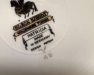 A STUNNING set of Black Knight Waldenburg Studios "Patricia" China! Made In Germany! Service for 12!
