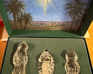 The Christmas Department is coming along nicely! There are MANY collections throughout! This is a closeup shot of the Waterford Collection! This is a another STUNNING Nativity set!