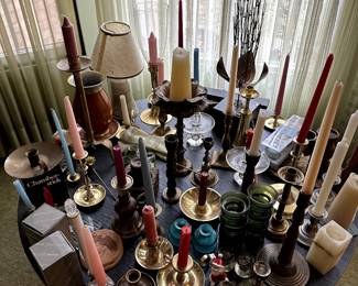 Candles and candlesticks and holders!