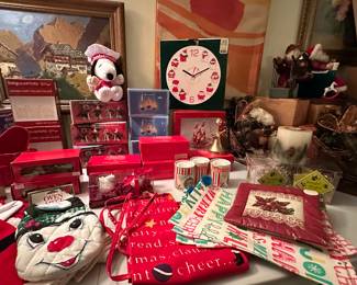 The Christmas Department is coming along nicely! There are MANY collections throughout!