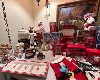 The Christmas Department is coming along nicely! There are MANY collections throughout!