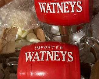 This was yet ANOTHER Surprise box! There are nearly This was yet ANOTHER Surprise box! There are nearly 30 MINT WRAPPED Mugs and two Tappers from the Watneys Red Barrel Beer! A British import! Watneys Red Barrel beer was brewed from 1837 - 1979! That means these items are a minimum of 44 years old! All are in NEAR MINT CONDITION! They haven't seen the light for years!