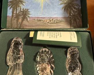 The Christmas Department is coming along nicely! There are MANY collections throughout! This is a closeup shot of the Waterford Collection! This is a STUNNING Nativity set! Can't forget the wisemen! Yes! WE HAVE TWO SETS OF THE WISEMEN!