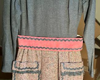 The sale has DOZENS of pieces of Vintage Clothing from ALL periods! Wools skirt suit!
