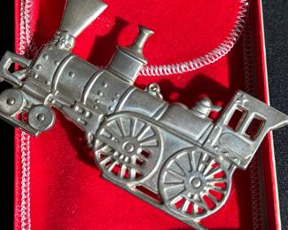 A great Gotham silver Christmas ornament!