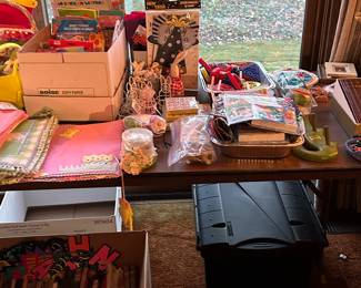 This is a huge election of Easter and New Years Eve items! Decorations, costumes and whatnots!