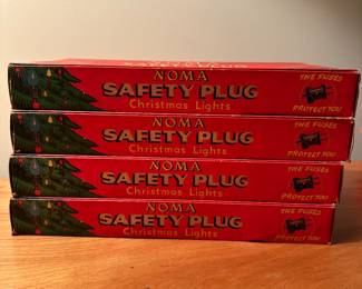 Here is yet another - ANOTHER example of the fantastic Vintage Christmas at this sale! FOUR Boxes of NOMA Safety Plug Christmas Lights! These too are in EXCELLENT CONDITION!