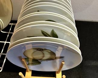 A beautiful set of FOURTEEN Fruit Plates with TWO Platters!