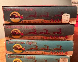 Here is yet another - ANOTHER example of the fantastic Vintage Christmas at this sale! FOUR Boxes of NOMA Safety Plug Christmas Lights! These too are in EXCELLENT CONDITION!