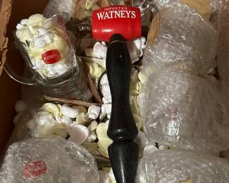This was yet ANOTHER Surprise box! There are nearly 30 MINT WRAPPED Mugs and two Tappers from the Watneys Red Barrel Beer! A British import! Watneys Red Barrel beer was brewed from 1837 - 1979! That means these items are a minimum of 44 years old! All are in NEAR MINT CONDITION! They haven't seen the light for years!
