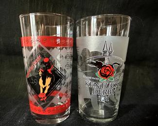 Kentucky Derby Glasses. This is a pair of singles!