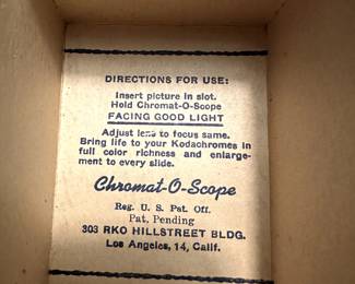 Here is ANOTHER Vintage MCM 35mm Viewer! This one is wooden and in the original box!