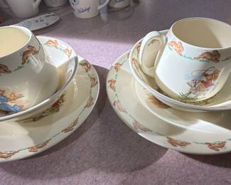 Vintage Royal Doulton Bunnykins 3-Piece Child's Set! Plate, Bowl and Mug! Unpacked from the original box today! SUPERB MINT CONDITION!