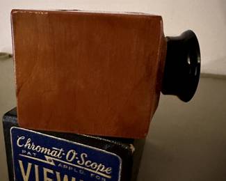 Here is ANOTHER Vintage MCM 35mm Viewer! This one is wooden and in the original box!