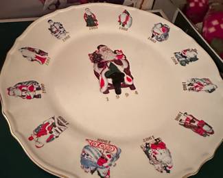 This is a Dayton Hudsons anniversary Santa Plate! Original box included!