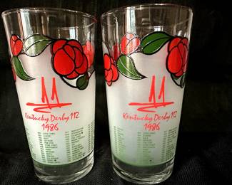 Kentucky Derby Glasses. There are two of this year!
