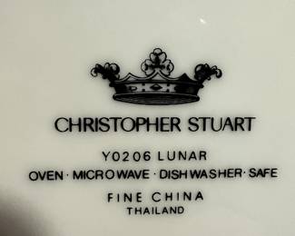 A Classic set of Christopher Stuart Fine China! "Lunar"