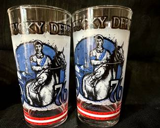 Kentucky Derby Glasses. There are two of this year!