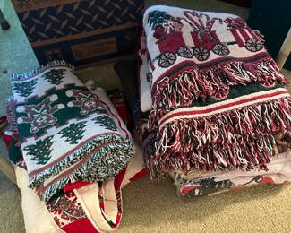 The Christmas Department is coming along nicely! There are MANY collections throughout! Some nice Christmas Throws and Tree Skirts!