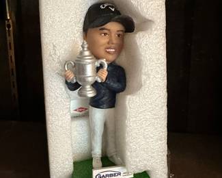 This is one of TWO Minto in the original box Yuka Saso Bobble Heads!
