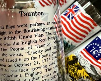 The back of the Taunton glass!