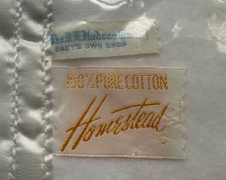 The linen department is open and waiting for you on the second floor! Towels, sheets, blankets, quilts and more! Vintage to new, in unopened packages! We have it all!