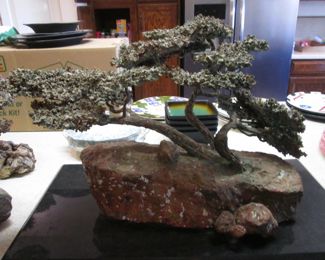 5-Bronze "Cypress Tree" Sculptures by Richard Bell Smith