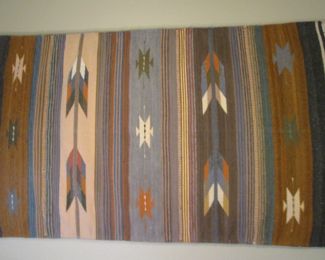 Southwest Textile/Rug, 65" X 36"