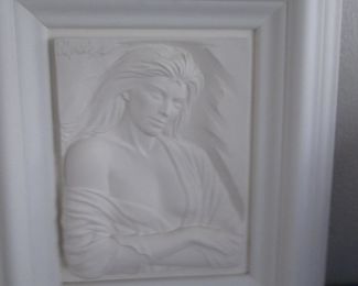 Framed Bas Relief Plaque by Bill Mack
