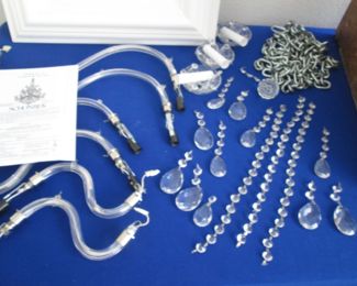 Schonbek Chandelier Parts + Boxed Chandelier Components.   (See Next Photo)