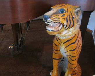Ceramic Tiger with a Sore Leg!