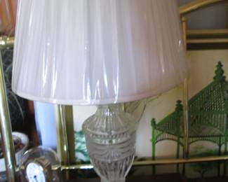 Pair of Lamps & Vintage Anniversary Clock