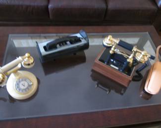 Telephone Collectibles: Trimline, MCM Black Western Electric + 2-French Styles