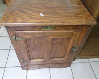 "Oak Bar" Ice Chest