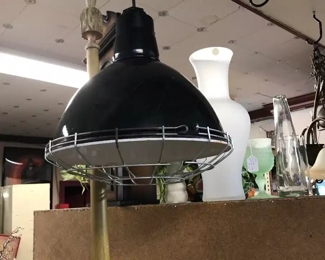 Industrial vintage lamp and it works