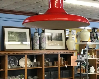 Another great Hanging Lamp. See our Altman Prints in the background!