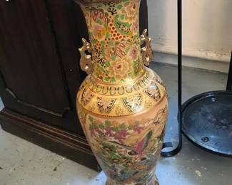Love this Cloisonné style Floor Vase
