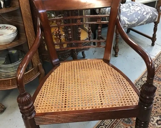 Love this empire mahogany Caned Seat Arm Chair