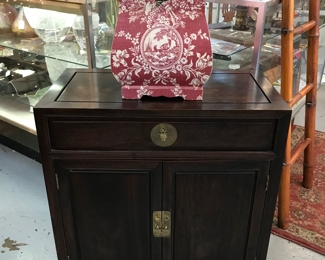 Chinoiserie Style Cabinet. Small Tole Box