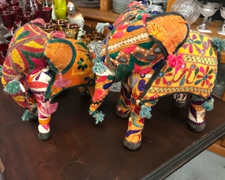 Love these embroidered Elephants. So much detail