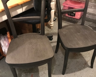 Pottery Barn Chairs. Sit in them...they are comfortable