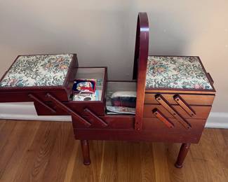 Vintage 3-tier sewing box