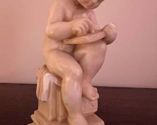 Marble child statue