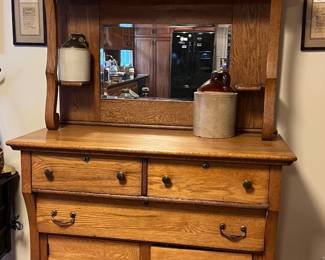 Vintage oak buffet