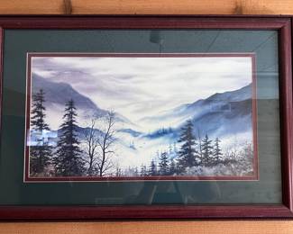 Framed Larry Burton print