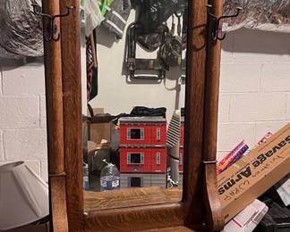 Vintage hat tree and bench