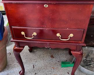 Cherry wood side table