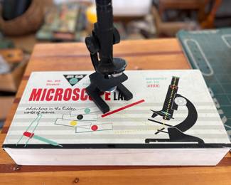 Vintage children's microscope
