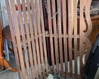 Unpainted porch swing 