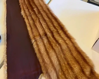 Genuine mink stole